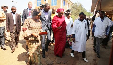 Zainab Hawa Bangura in sympathy with victims of sexual violence in the DR Congo